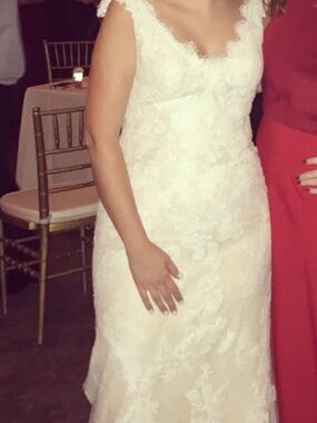 Pronovias White/ivory Lace Wedding Dress